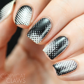 Black & White Nail Stamping