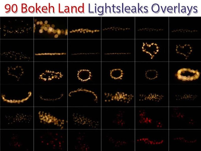 90 Bokeh Land Lightsleaks Overlays