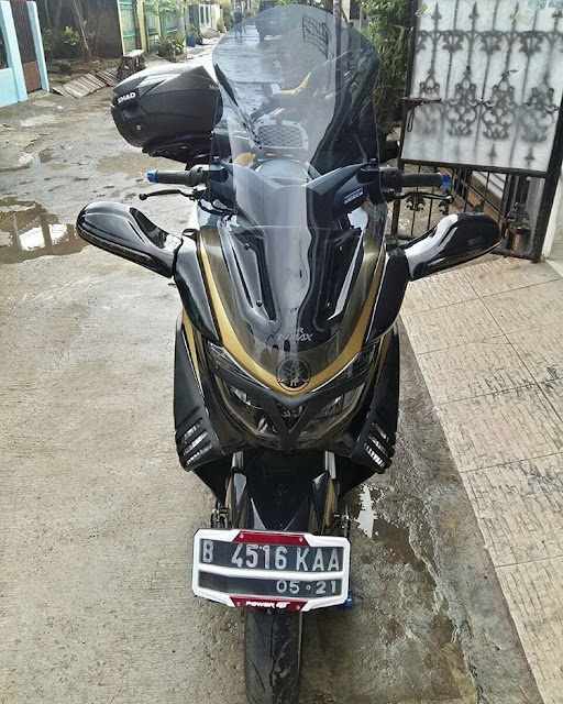 Winshield modifikasi nmax hitam