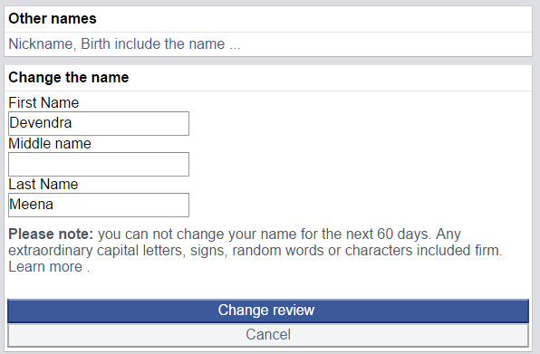 How to Remove Last Name from Facebook