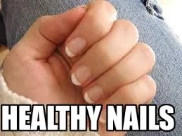 healthy nails. Beautiful nails for a young lady