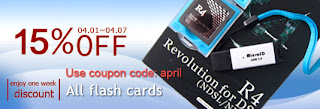 One week 15% discount on all flashcards