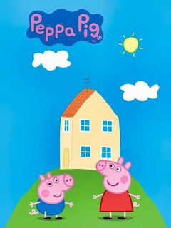 show me a picture of peppa pig's house wallpaper