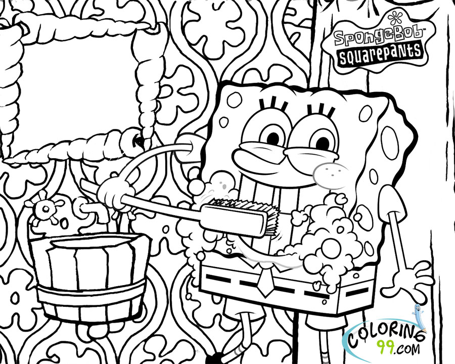 Sponge Bob Coloring Pages 2