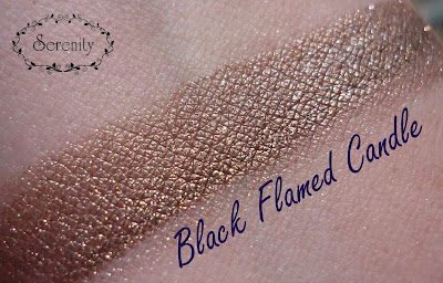 Dreamworld Black Flamed Candle Swatch