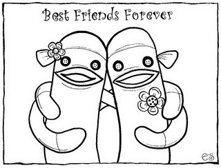  Best Friends Forever Coloring Pages 4