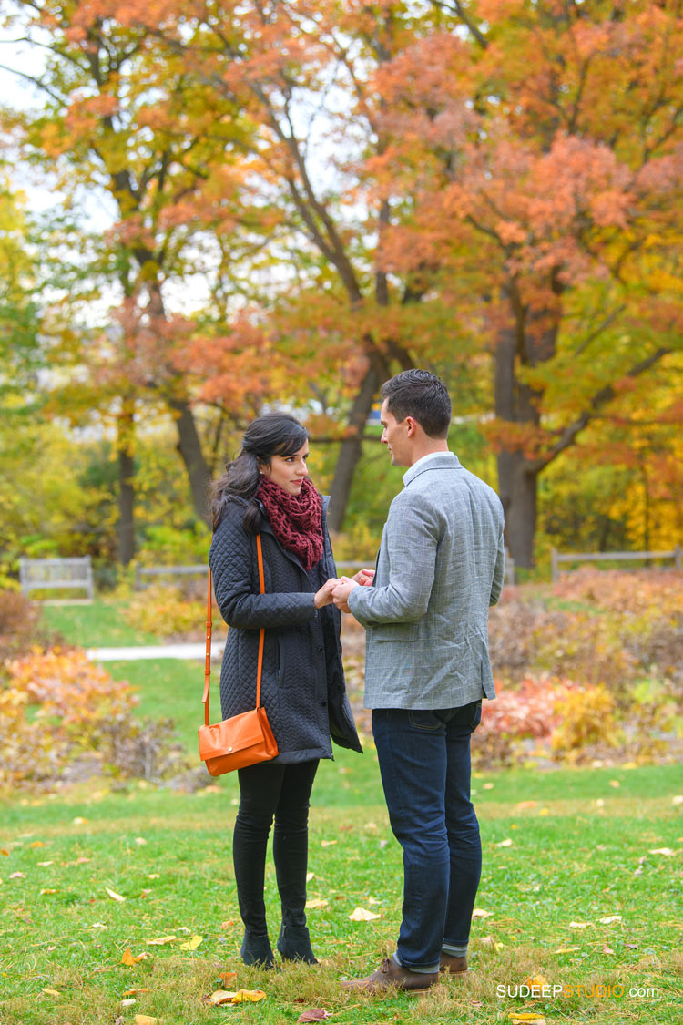 American Indian Real Wedding Proposal Photography Nichols Arboretum SudeepStudio.com by Ann Arbor Wedding Photographer