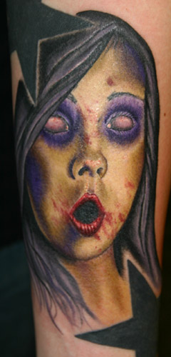 Zombie Girl Tattoo -21