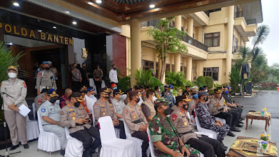 Bidpropam Polda Banten ikuti dan Amankan Upacara Gelar Pasukan  Operasi Ketupat Maung 2022