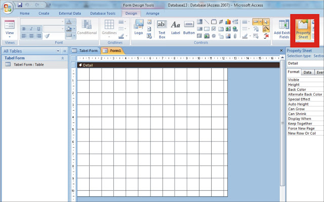 Membuat form pada ms.access