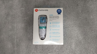 The Motorola Care 3-in-1 Non-Contact Baby Thermometer MBP66N box