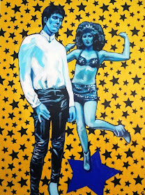 The cramps painting, the cramps, lux interior, lux interior painting, poison ivy painting