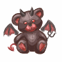 Evil hell teddy bear