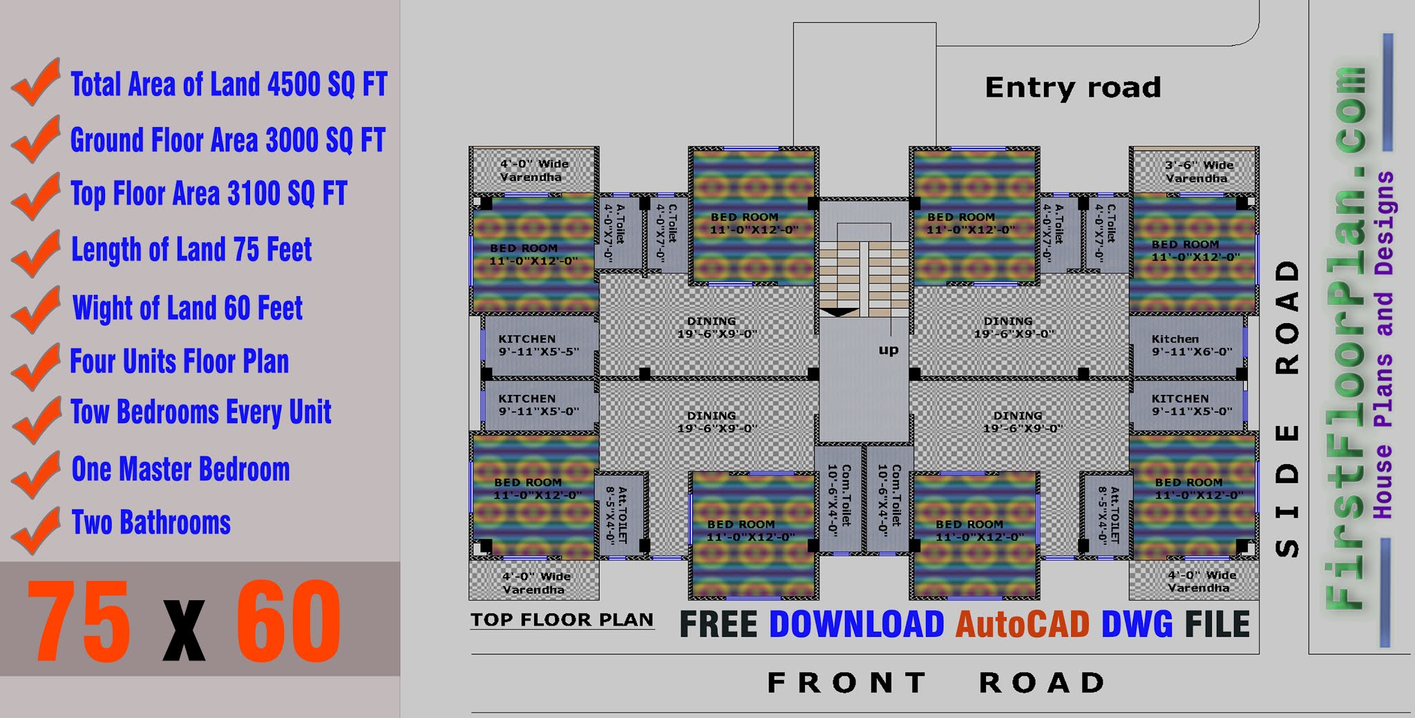 4500 Square Foot House Floor Plans, Building Plans