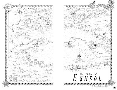 Map of the Valley of Eghsal
