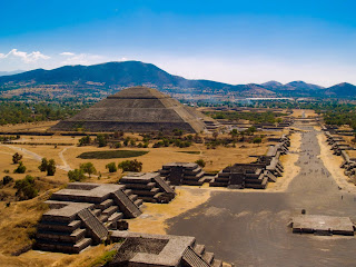 Mexico City Teotihuacan pyramid of the sun