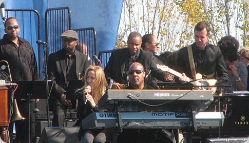 Sheryl Crow with Stevie Wonder