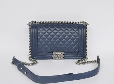 navy blue chanel bags