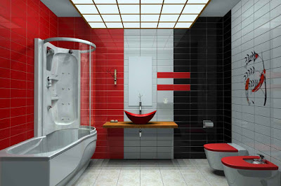 Red Bathroom