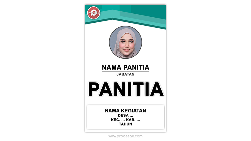 Download Template ID Card Panitia Warna Hijau PSD