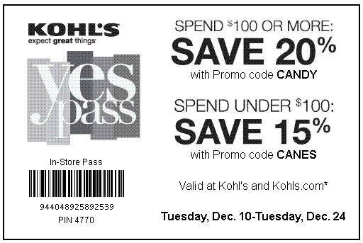 Kohls Printable Coupons for shopping: Kohls Printable Coupons December ...