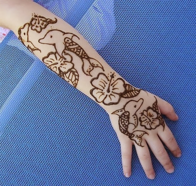 Hair Style Easy Mehndi Design For Kids Hands Pictures