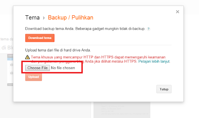 Cara Mudah Mengganti Template Blog Anda