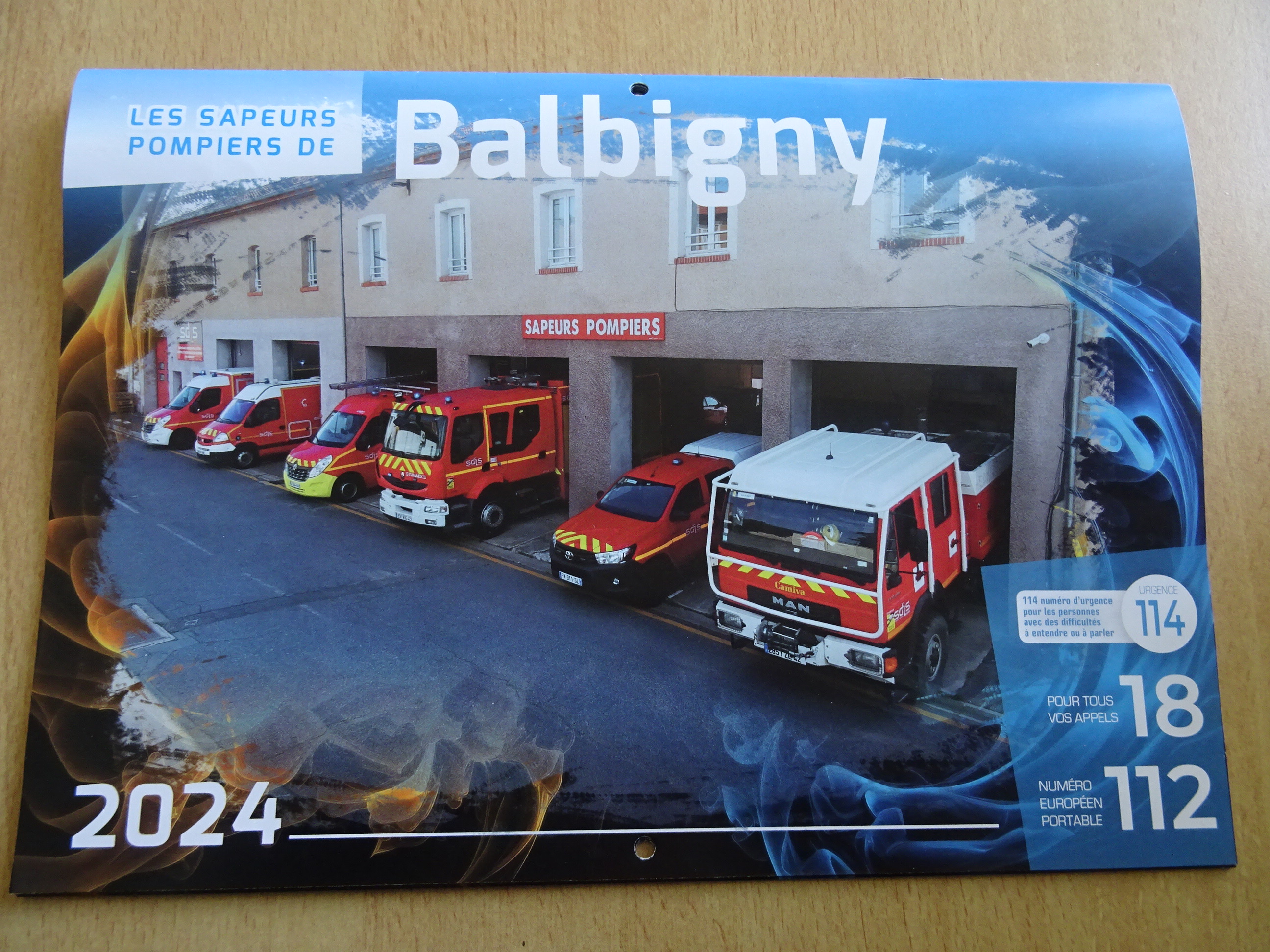 Calendrier des pompiers 2024