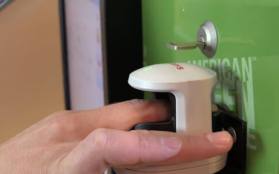 Photo of American Green vending machine finger scanner