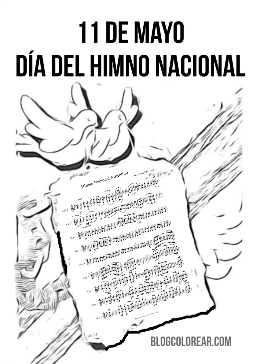Actividades Dibujo Dia Del Himno Nacional Argentino