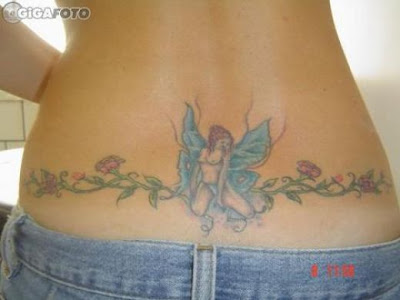 Fairy Lower Back Tattoo