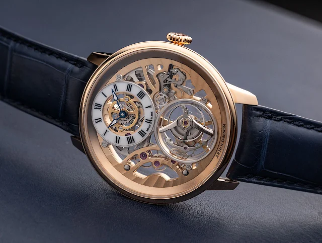 Arnold & Son Ultrathin Tourbillon Skeleton in Red Gold