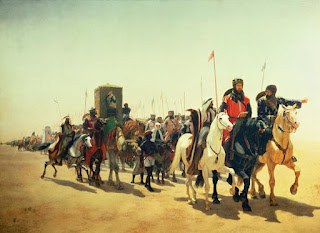 Richard the Lionheart on his way to Jerusalem, James William Glass (1850)