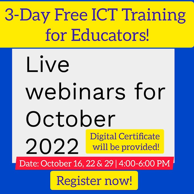 October Free ICT Webinar Series for Educators with Creative Nation Academy | Register now! 