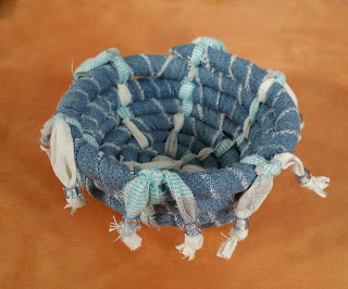 Coil denim baskets with Jenny Barnett-Rohrs on Hands On Crafts for Kids