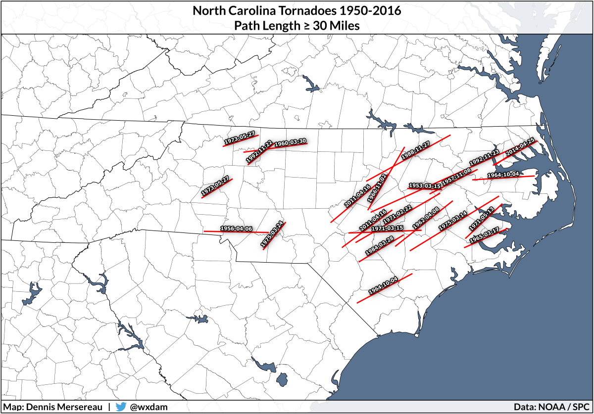 North Carolina Tornado Map / Hurricane Isaias Brings Tornadoes Fires