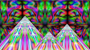 Free desktop wall paper backgrounds 1366 x 768. Pyramid. Giza Three at Night (pyramid jpg free desktop background wallpaper gregvanderlaan)