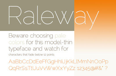 Download Raleway Font untuk Flat Design