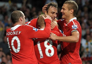 Man UNited  vs newcastle, Manchester united and newcastle, man united, man utd, man utd celebration, rooney, berbatov, vidic, scholes