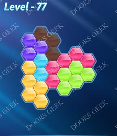 Block! Hexa Puzzle [Intermediate] Level 77 Solution, Cheats, Walkthrough for android, iphone, ipad, ipod