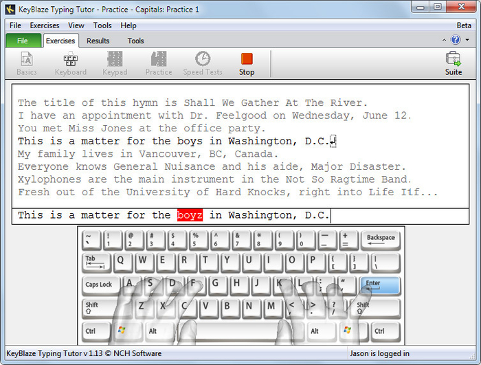 Aplikasi Belajar Mengetik KeyBlaze Typing