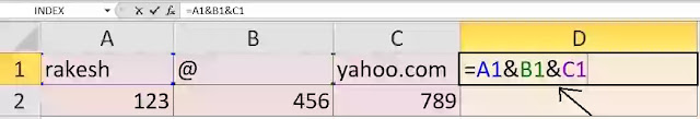 altenative to concatenate function in excel, concatenate function in excel example
