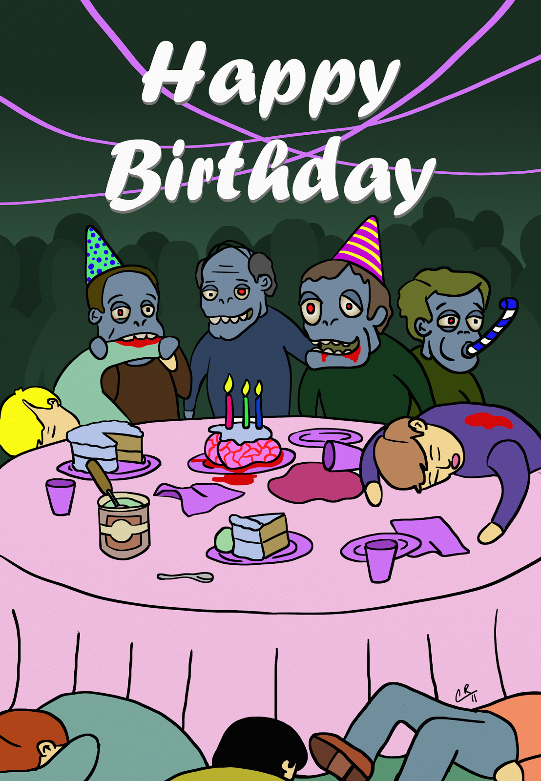 Zombie Birthday Cards. Birthday Wish For Someone Deceased. View ...