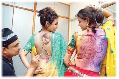Modern Tattoo Designs For Navratri Celebration