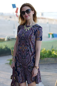 paisley print, asos dress, marc by marc jacobs too hot to handle, fashion and cookies