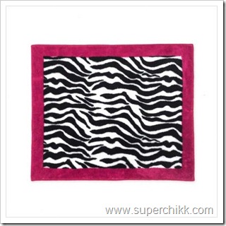 Funky Zebra Accent Floor Rug
