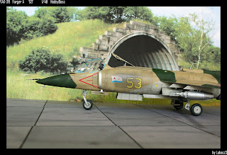 Yak-38A Forger A from Afghanistan left diorama profile view Scale Models To Buy Scale Airplanes