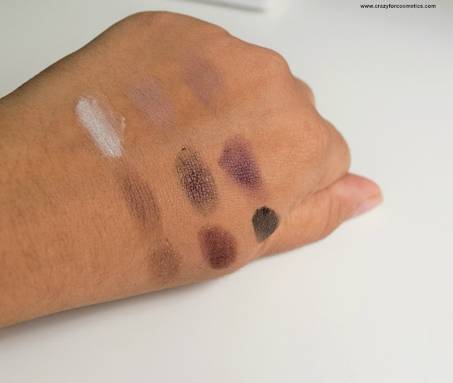 H&M Eye Color Palette Aubergine Dream  Swatches