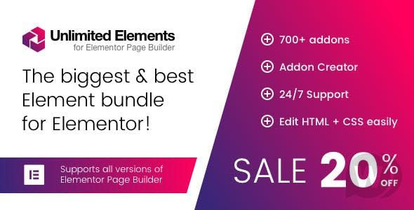 Unlimited Elements for Elementor Page Builder v1.4.65 NULLED