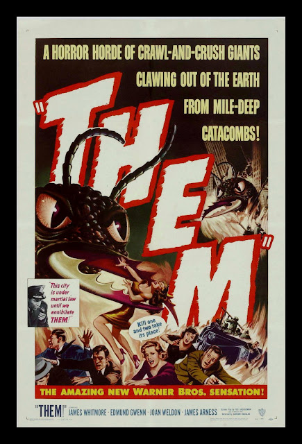 b movie posters, classic poster art, retro movie posters, mr pilgrim, them!.